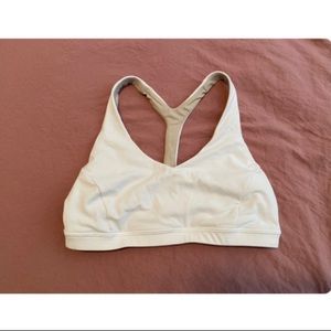 Lululemon white racer back bra